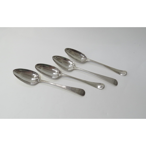 6427 - A pair of Peter & William Bateman silver serving spoons with initialled handles, London 1809 and a p... 