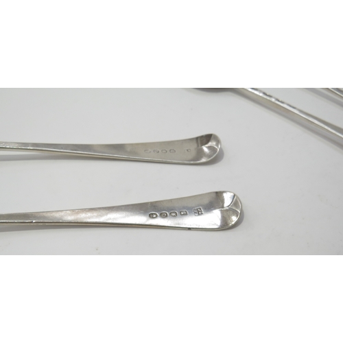 6427 - A pair of Peter & William Bateman silver serving spoons with initialled handles, London 1809 and a p... 