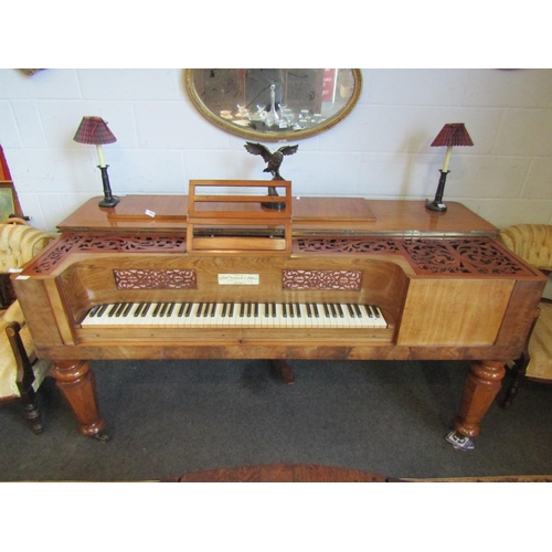 1022 - A William IV mahogany and rosewood square piano by John Broadwood & Sons of Great Putney Street, Gol... 