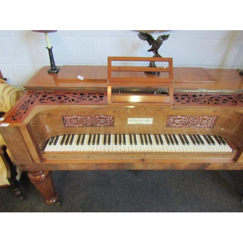 1022 - A William IV mahogany and rosewood square piano by John Broadwood & Sons of Great Putney Street, Gol... 