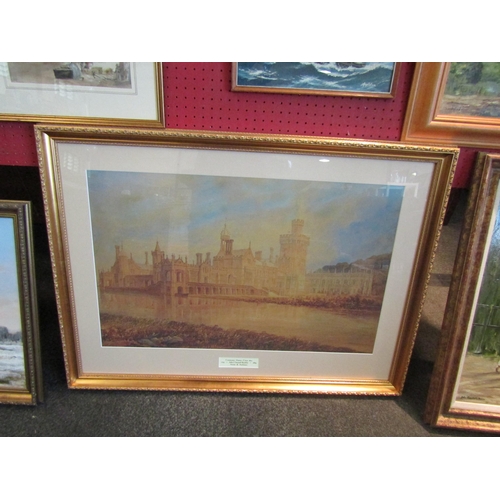 1045 - A John Chessell Buckler limited edition print of 'Costessey Manor circa 1820', gilt frame and glazed... 