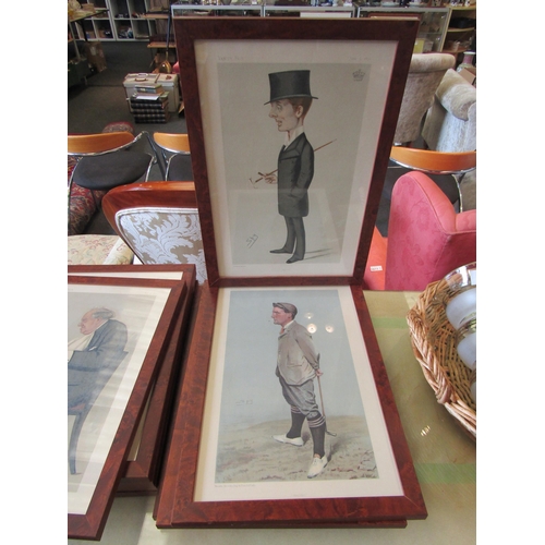 1187 - A set of eleven Spy prints - copies of Vanity Fair caricatures of famous men, each framed and glazed