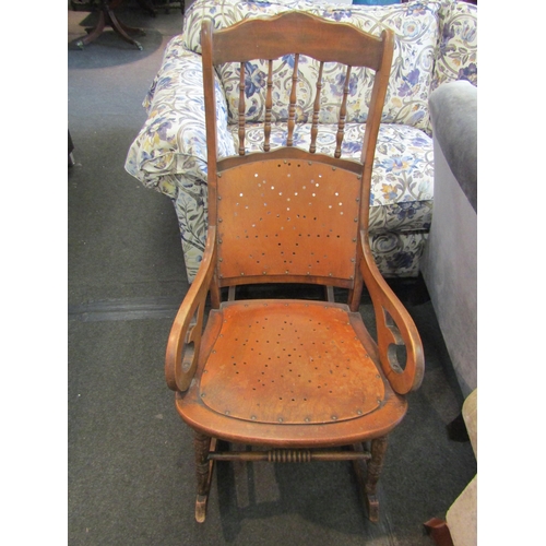 1197 - An American style rocking chair