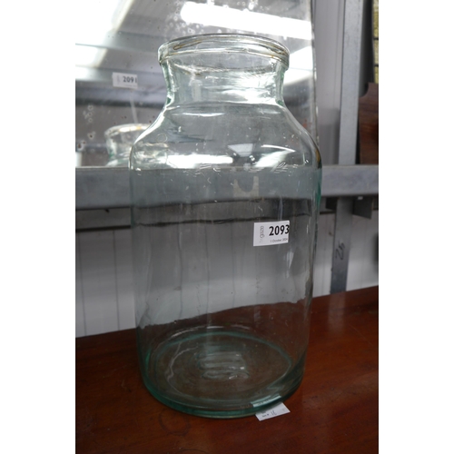 2093 - A hand blown glass jar