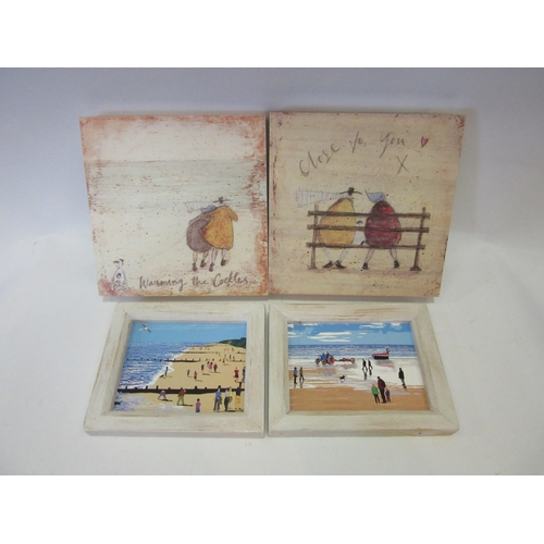 1237 - A pair of Sam Toft prints on board - 