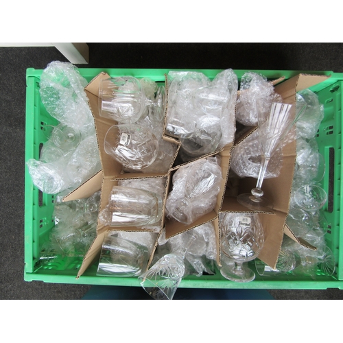 1275 - Two boxes containing a quantity of assorted drinking glasses