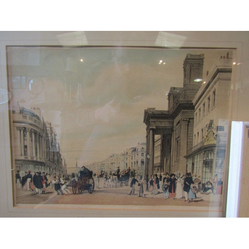 1143 - A coloured lithograph of Regent Street, London, after Thomas Shotter Boys (1803-1874), C.1842 label ... 