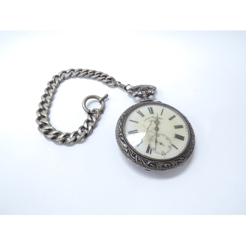 6443 - A French Doxa Medaille D'or Milan 1906 Hors Concours Liege 1905 keyless wind pocket watch with heavy... 