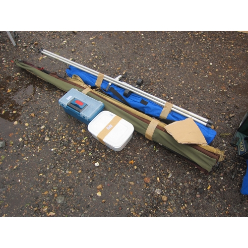 3502 - A quantity of fishing gear including rods