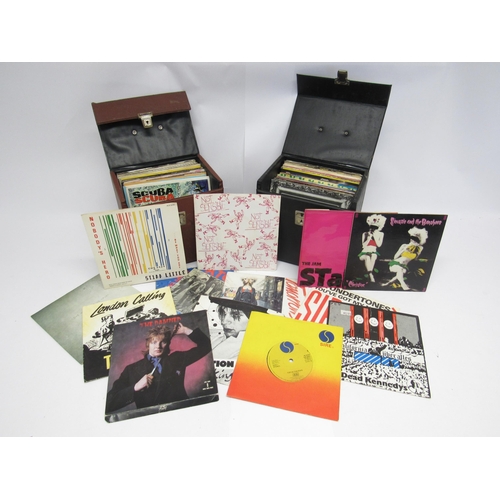 7078 - Punk / New Wave / Indie - Two cases containing a collection of approx. eighty assorted 7