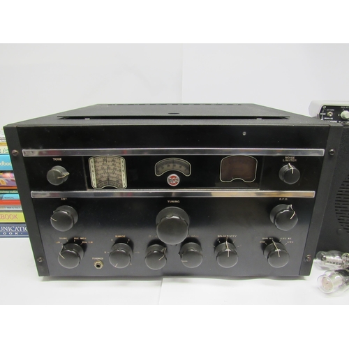 7416 - An RCA AR88 radio receiver and accompanying speaker, together with six spares valves, a Datong model... 