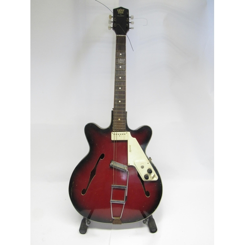 7435 - A 1950s Rosetti Lucky Star hollow body electric guitar, for restoration