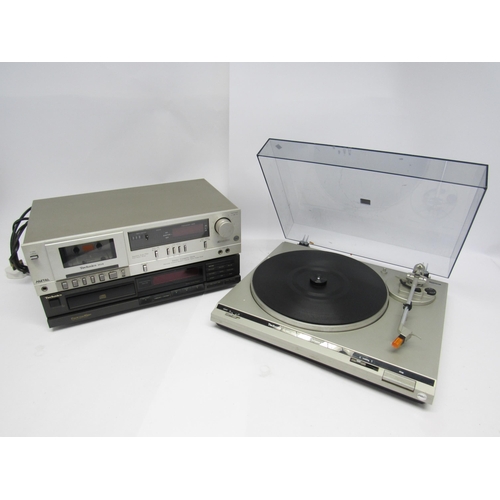 7419 - Hi-fi - Technics hi-fi separates to include SL-B21 turntable with P24 cartridge, M24 cassette deck a... 