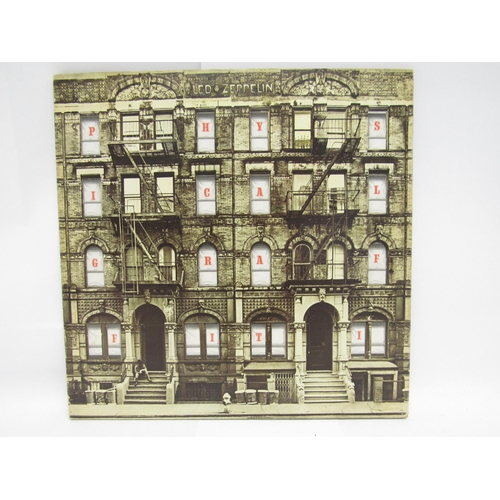 7159 - LED ZEPPELIN: 'Physical Graffiti' LP, 1975 UK first pressing without Warner logo to rim text and 1/4... 