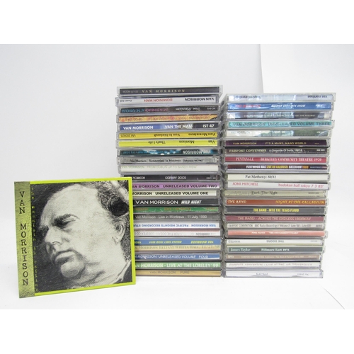 7142 - A collection of thirty-two Van Morrison bootleg CDs, together with fourteen other Classic Rock and F... 