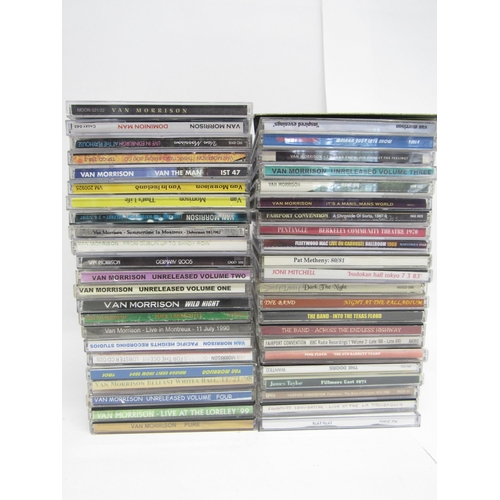 7142 - A collection of thirty-two Van Morrison bootleg CDs, together with fourteen other Classic Rock and F... 