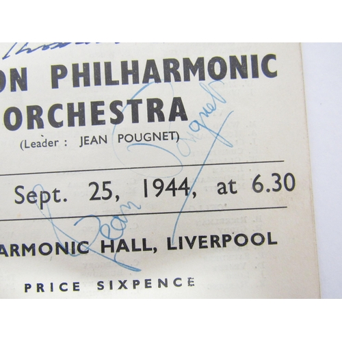 7282 - Classical music interest - A programme for Sir Thomas Beecham conducting the London Philharmonic Orc... 