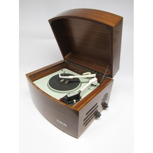 7369 - A Pye Black Box mahogany cased record player with Garrard turntable