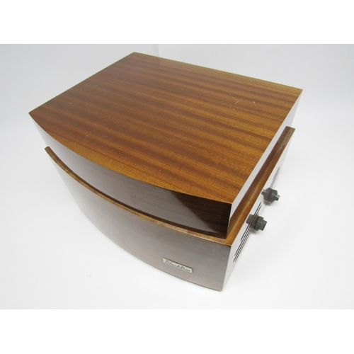 7369 - A Pye Black Box mahogany cased record player with Garrard turntable