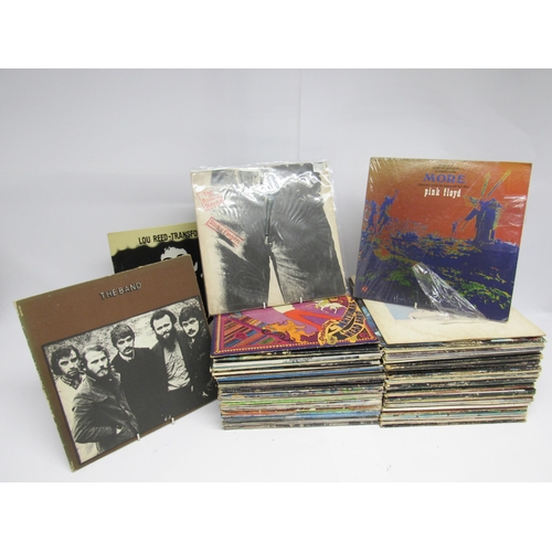 7128 - A collection of approx. one-hundred Rock, Prog, Folk Rock and other LPs including Queen, Rolling Sto... 