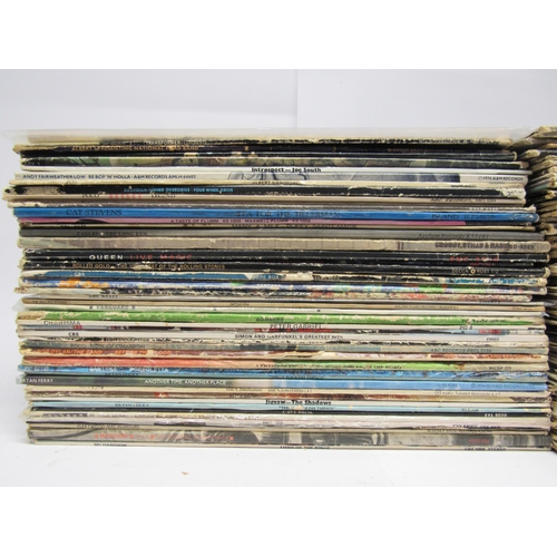 7128 - A collection of approx. one-hundred Rock, Prog, Folk Rock and other LPs including Queen, Rolling Sto... 