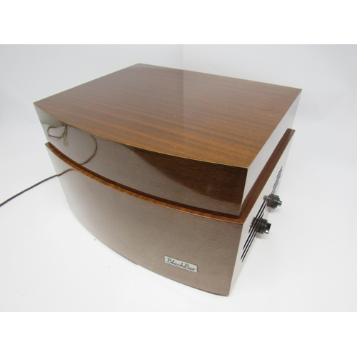 7371 - A Pye Black Box mahogany cased record player with Garrard turntable, with associated instruction boo... 