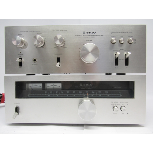 7467 - Hi-fi - Two vintage Trio hi-fi separates to include KA-3300 inegrated amplifier and KT-5500 tuner (2... 