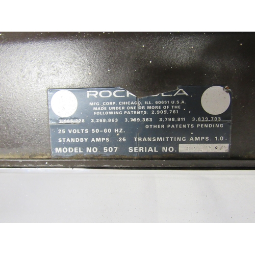 7428 - A Rock-Ola Tri-Vue model 507 wall box, compatible with Rock-Ola jukebox models 463-488, with key,  4... 