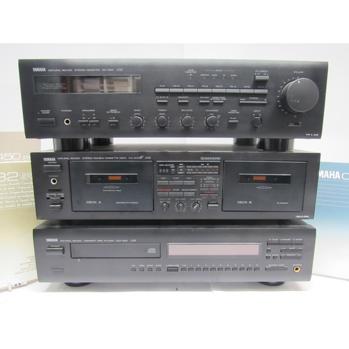 7326 - Hi-fi - Three Yamaha Natural Sound hi-fi separates to include CDX-930 CD player, RX-450 receiver and... 