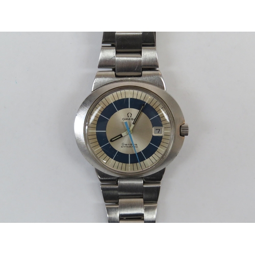 6404 - An Omega Dynamic 1970's gents wristwatch, steel link strap with tool to remove bezel, spare link and... 