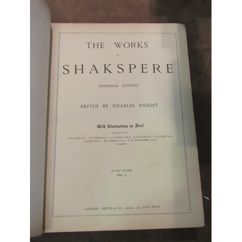 4011 - The Works of Shakespeare by Charles Knight, Imperial Edition, published Virtue & Co., circa 1880, 2 ... 