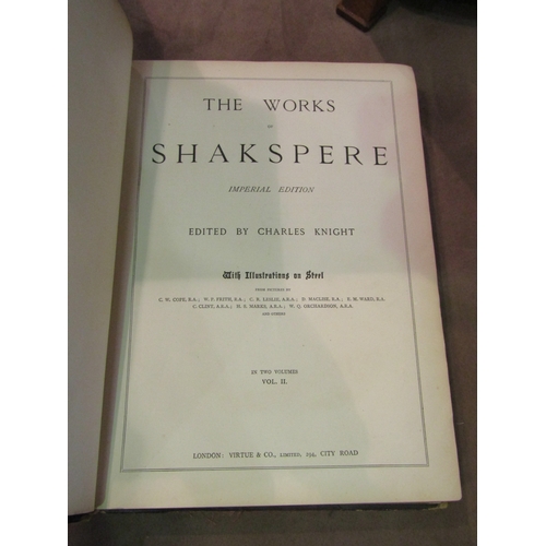 4011 - The Works of Shakespeare by Charles Knight, Imperial Edition, published Virtue & Co., circa 1880, 2 ... 