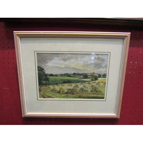 4182 - S.SEWELL: A pastel of village green scene, signed and dated 1990 lower right, framed and glazed, 30c... 