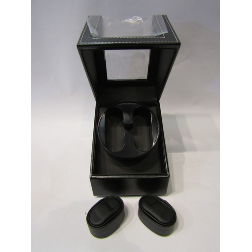 4305 - A boxed unused leatherette double watch winder