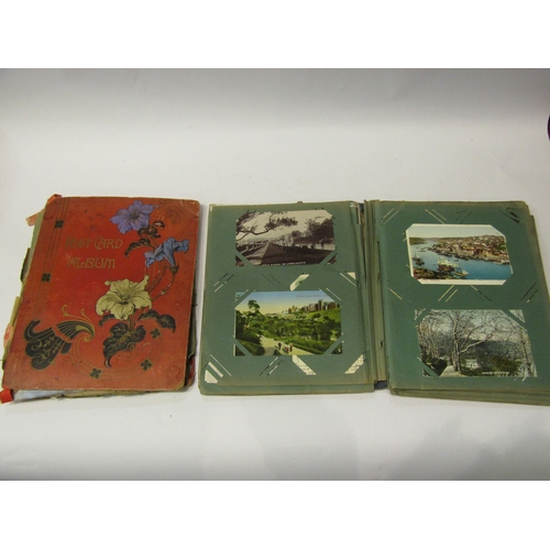 4307 - Two postcard albums with various contents