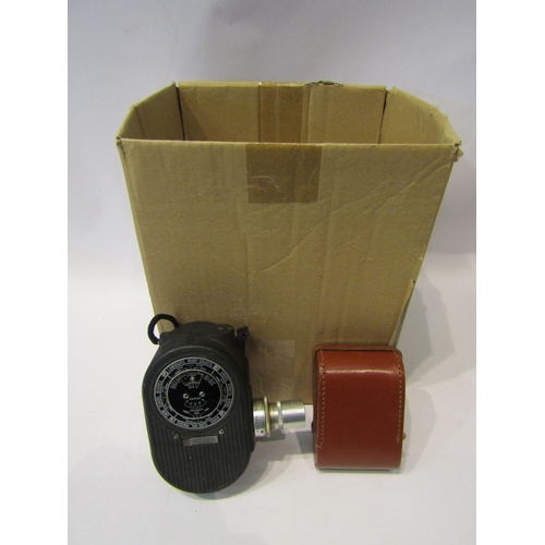 4312 - A box containing a Dekko camera and assorted vintage camera equipment including Kodak film, Osram pr... 