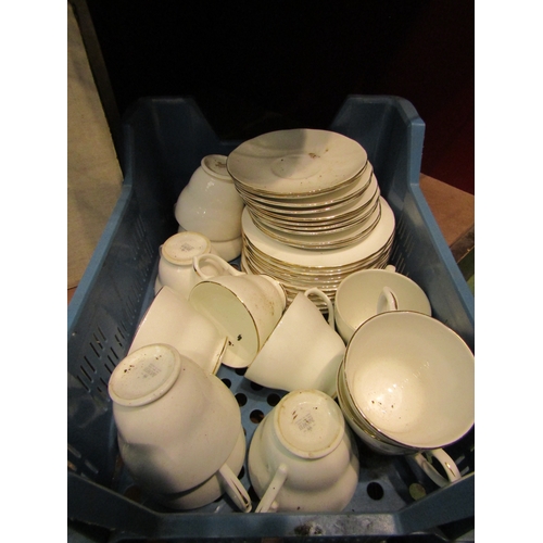 4325 - A Duchess white ground part tea set