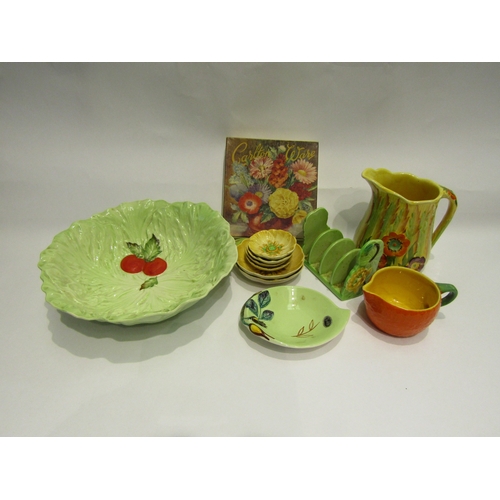 4394 - A small collection of Carlton Ware including toast rack, jugs, salad bowl, etc.