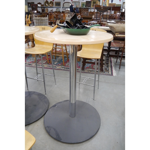 2290 - A bar table and two stools