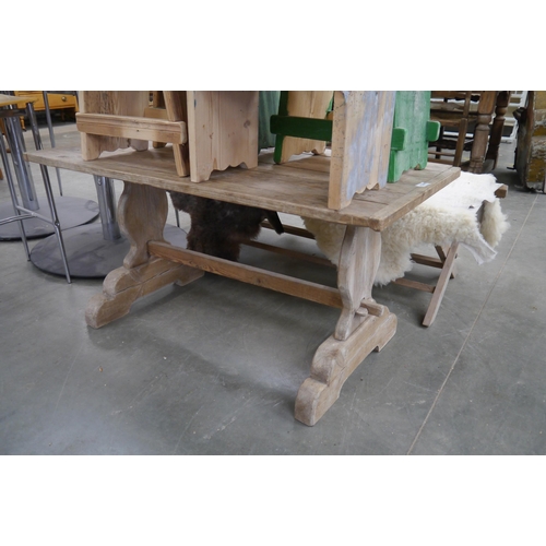 2297 - A rustic pine coffee table