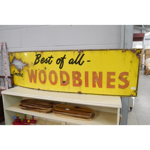 2353 - A Woodbines bygone enamel sign