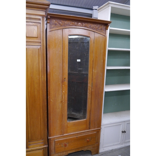 2361 - A satinwood wardrobe a/f