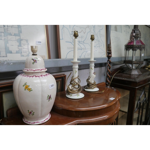 2421 - Four Vintage table lamps