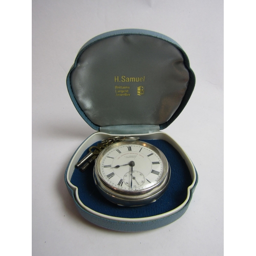 4377 - A silver pocket watch by J.G.Graves, Sheffield, The 