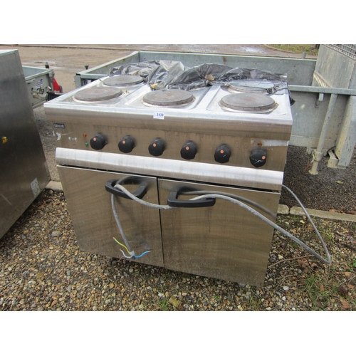 3439 - A Lincat stainless steel commercial electric oven.  DTI Failure: Please see information pages