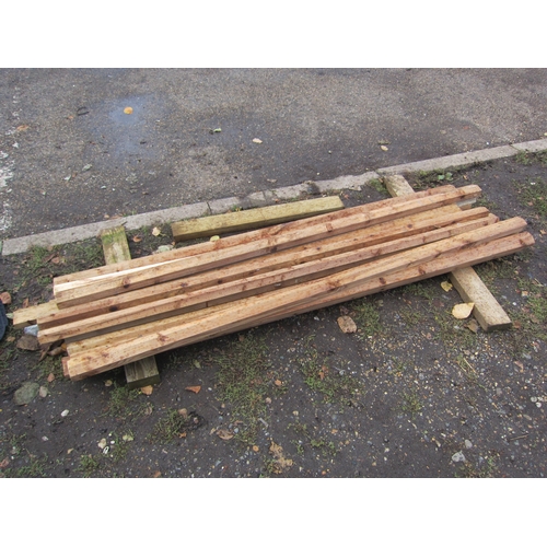 3446 - A quantity of treated fence capping timber (15)