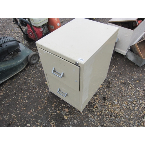 3470 - A metal two drawer filing cabinet