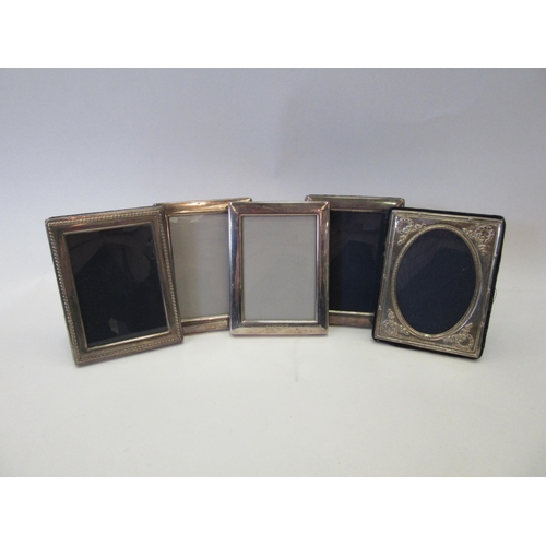 1307 - A quantity of small silver photograph frames (5)