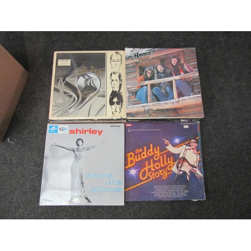 1351 - A collection of assorted vinyl LP records including Al Stewart, Bad Company, America, J Geils Band, ... 