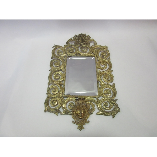 1360 - A gilt framed bevelled edged wall mirror, 12.5cm x 18.5cm